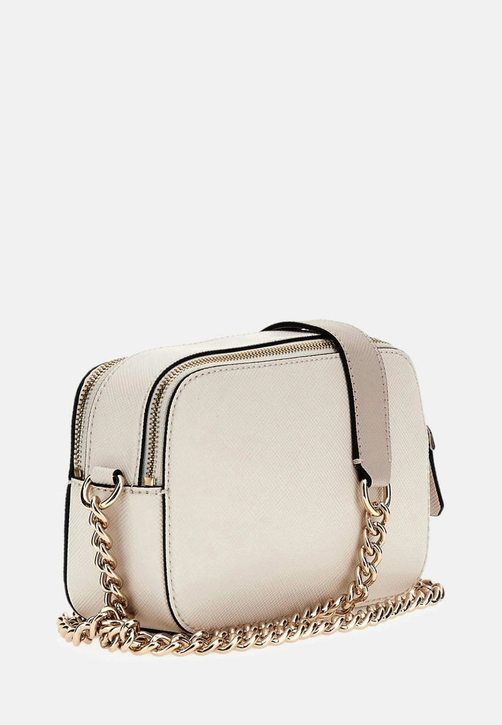 Atspėkite Krepšys su petneša Bramina Small Satche Off White/Taupe ZG967214