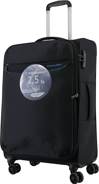 Valise Trolley Ultra legère grande taille 67 cm Trigone Metzelder Noir