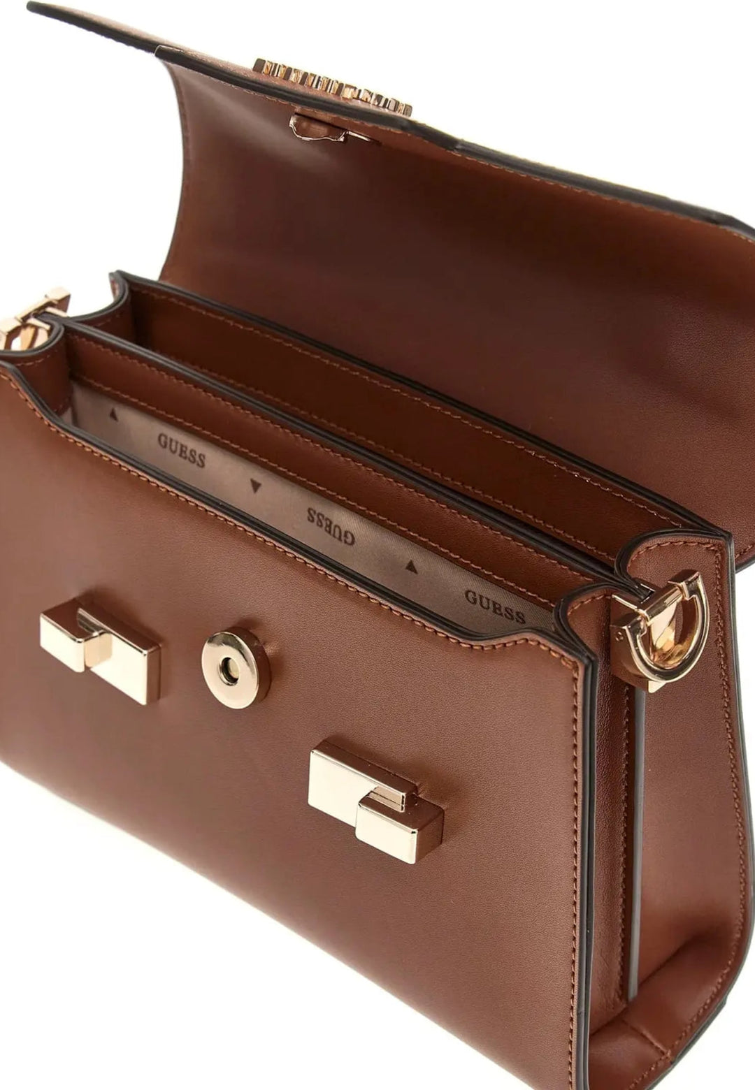 Guess Eco Mietta Sml Socie Cognac Shoulder Bag EVG964178