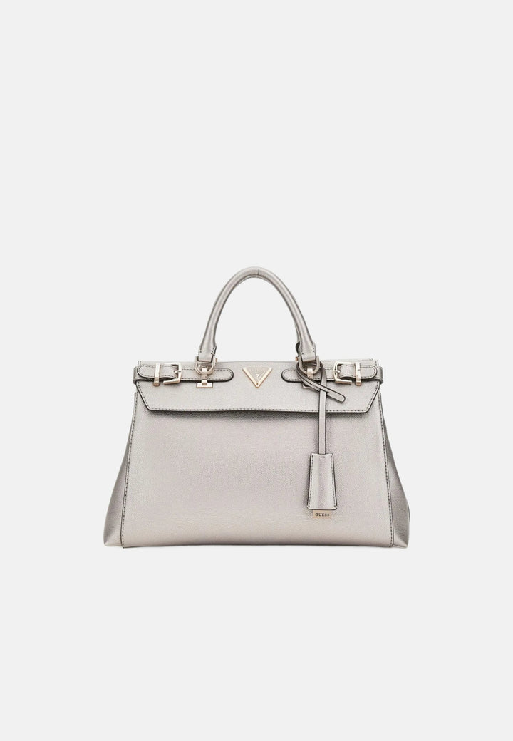 Guess Eco Ali Luxury Satch Pewter Shoulder Bag EBM951105