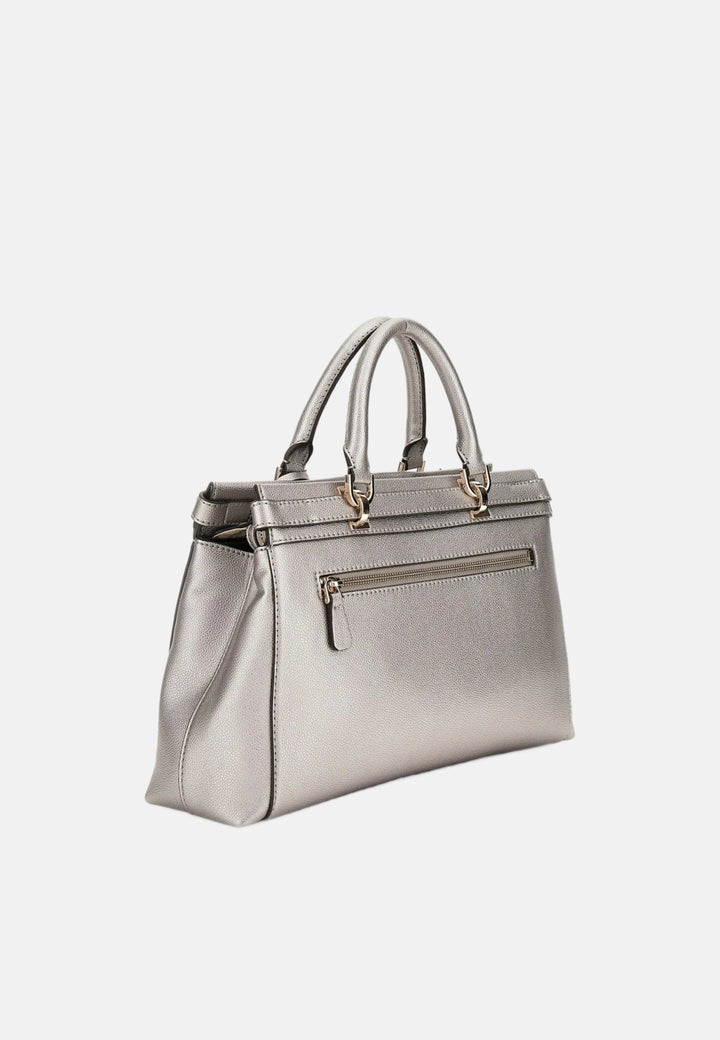 Guess Eco Ali Luxury Satch Pewter Shoulder Bag EBM951105