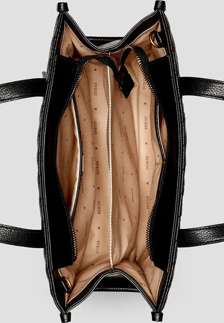 Cabas / Shopping Guess Silvana 2 Comp Tote Black QV866522