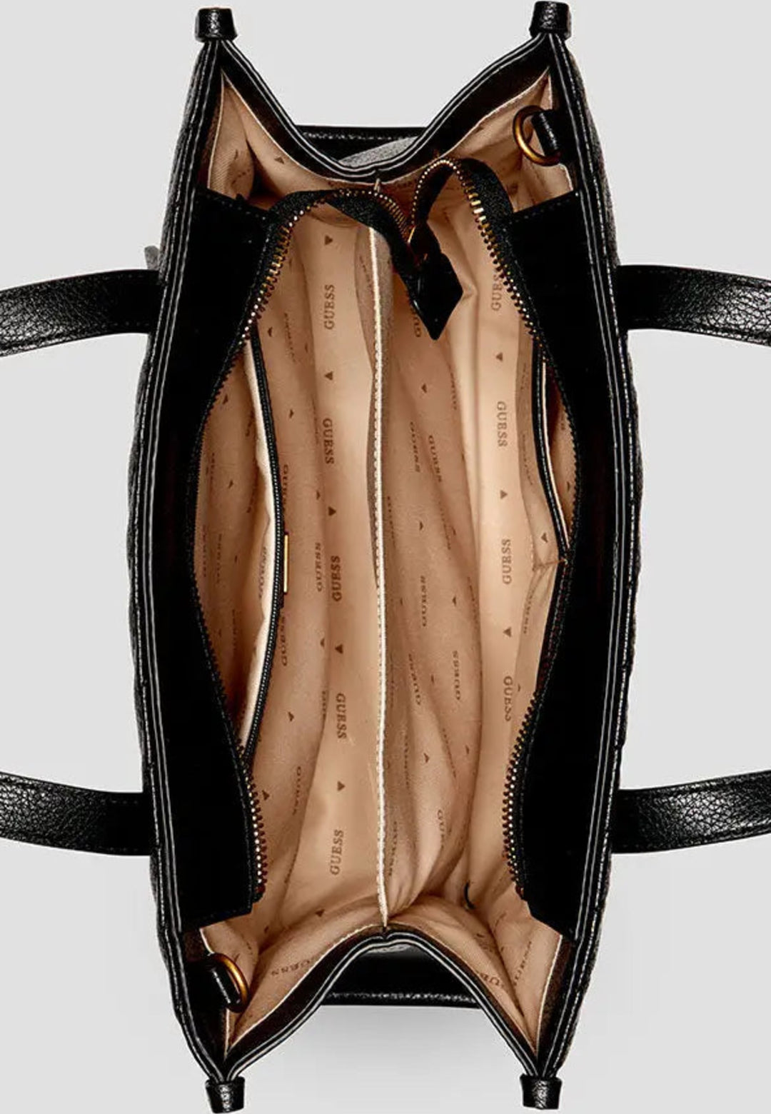 Cabas / Shopping Guess Silvana 2 Comp Tote Black QV866522