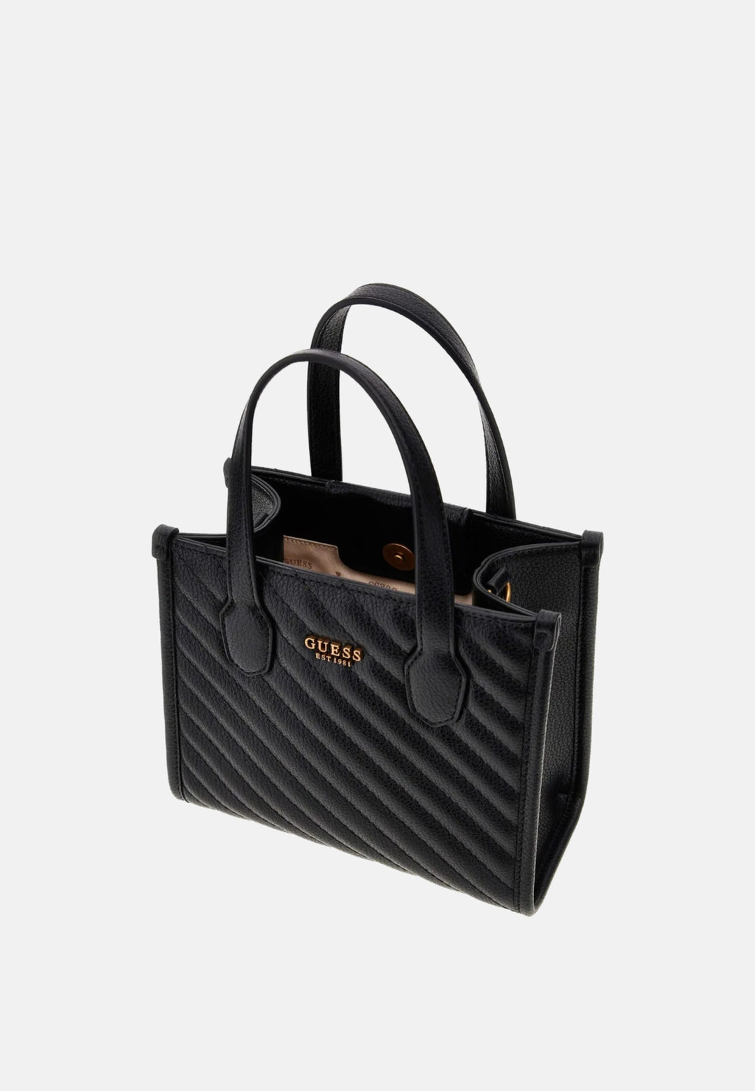 Shoppingväska Guess Silvana 2 Comp Tote Svart QV866577