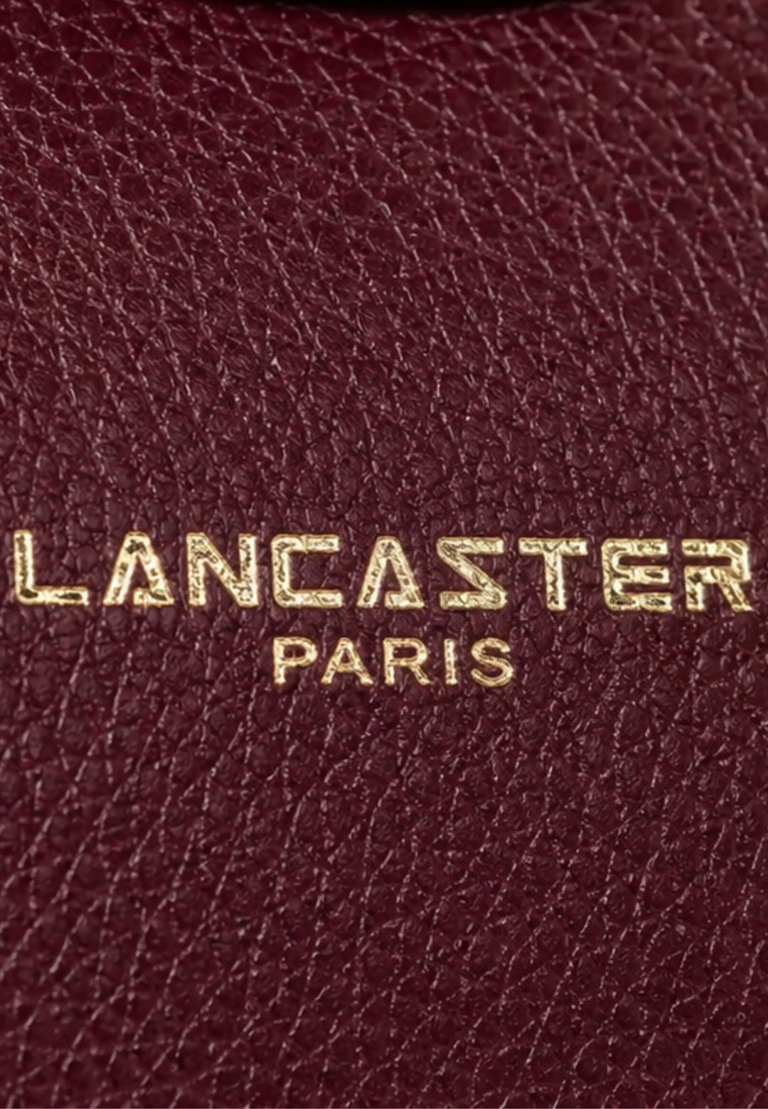 Lancaster Ida Double M mágneses kézitáska, sötétbordó