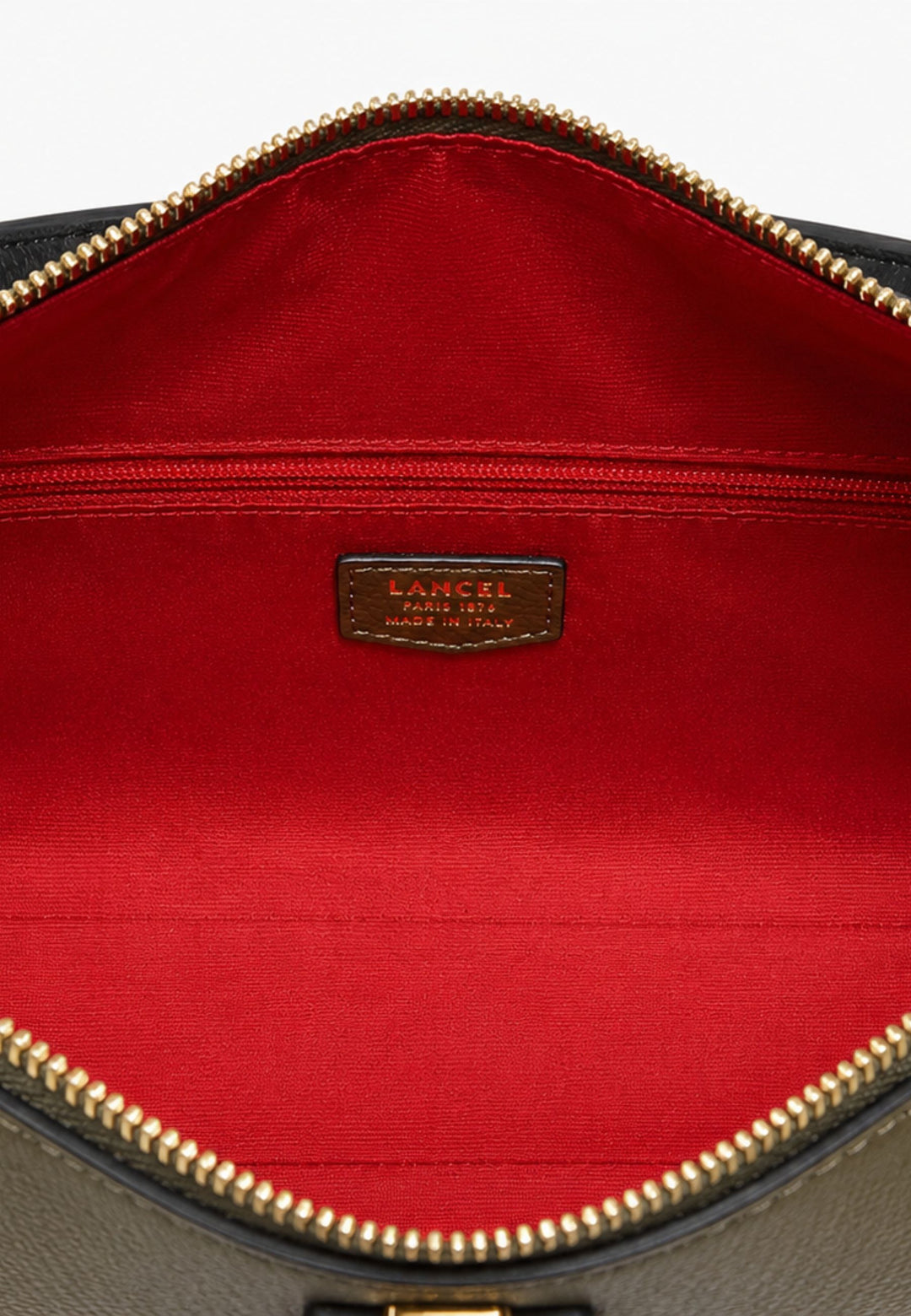 Lancel Louison Hobo-Beutel M Lieder Kaki