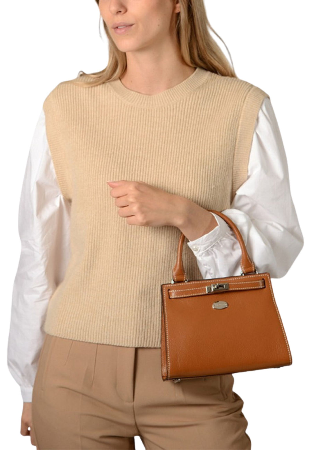 Mac Douglas Sacs À Main MINI Temple Buni Cuir Marron