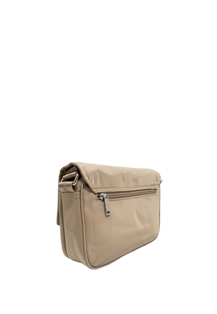 Lancaster Flap Satchel Bag with Magnetic Closure M Basic Vita 510-78 Pebble