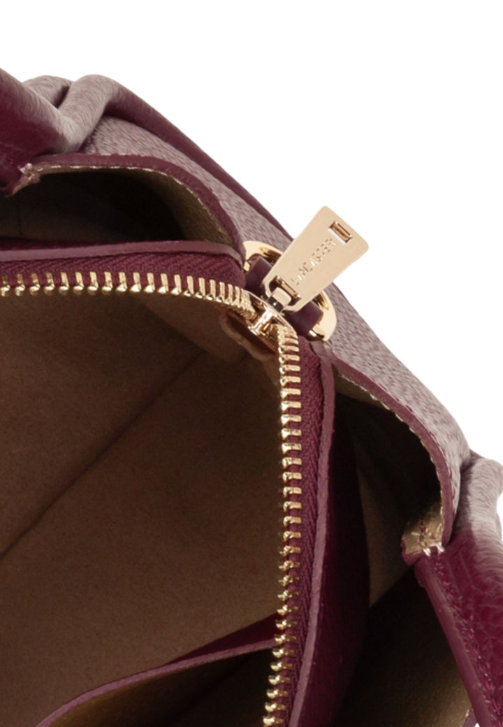 Lancaster Sac à main Aimantée S Ida Double Bordeaux - In - Champagne
