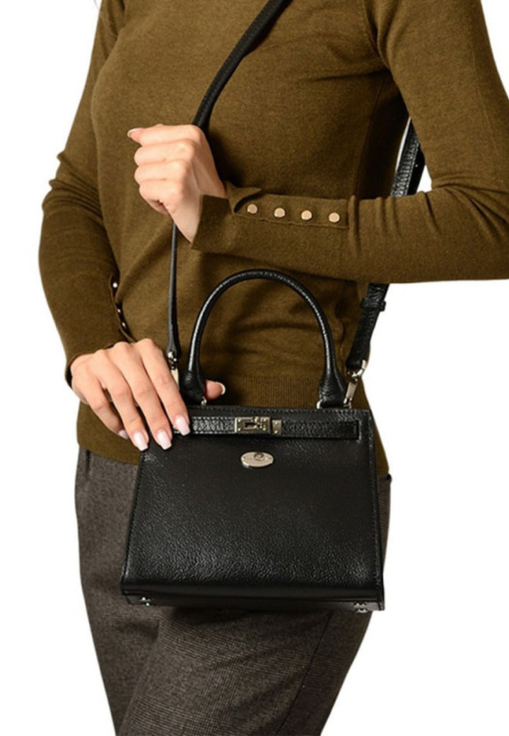 Mac Douglas Sacs À Main MINI Temple Buni Cuir Noir