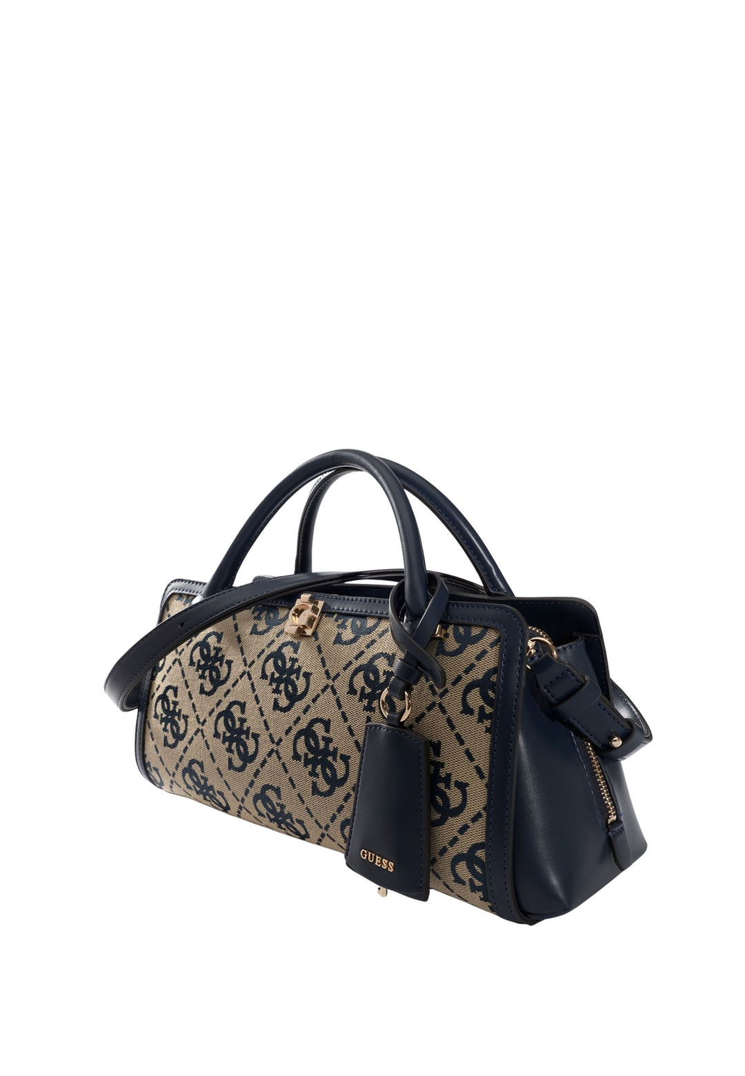 Guess Sac à Main Audrey Petit Monogramme Navy Logo