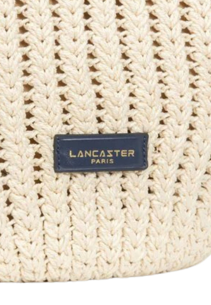 Lancaster Woven Cotton and Leather Messenger Bag