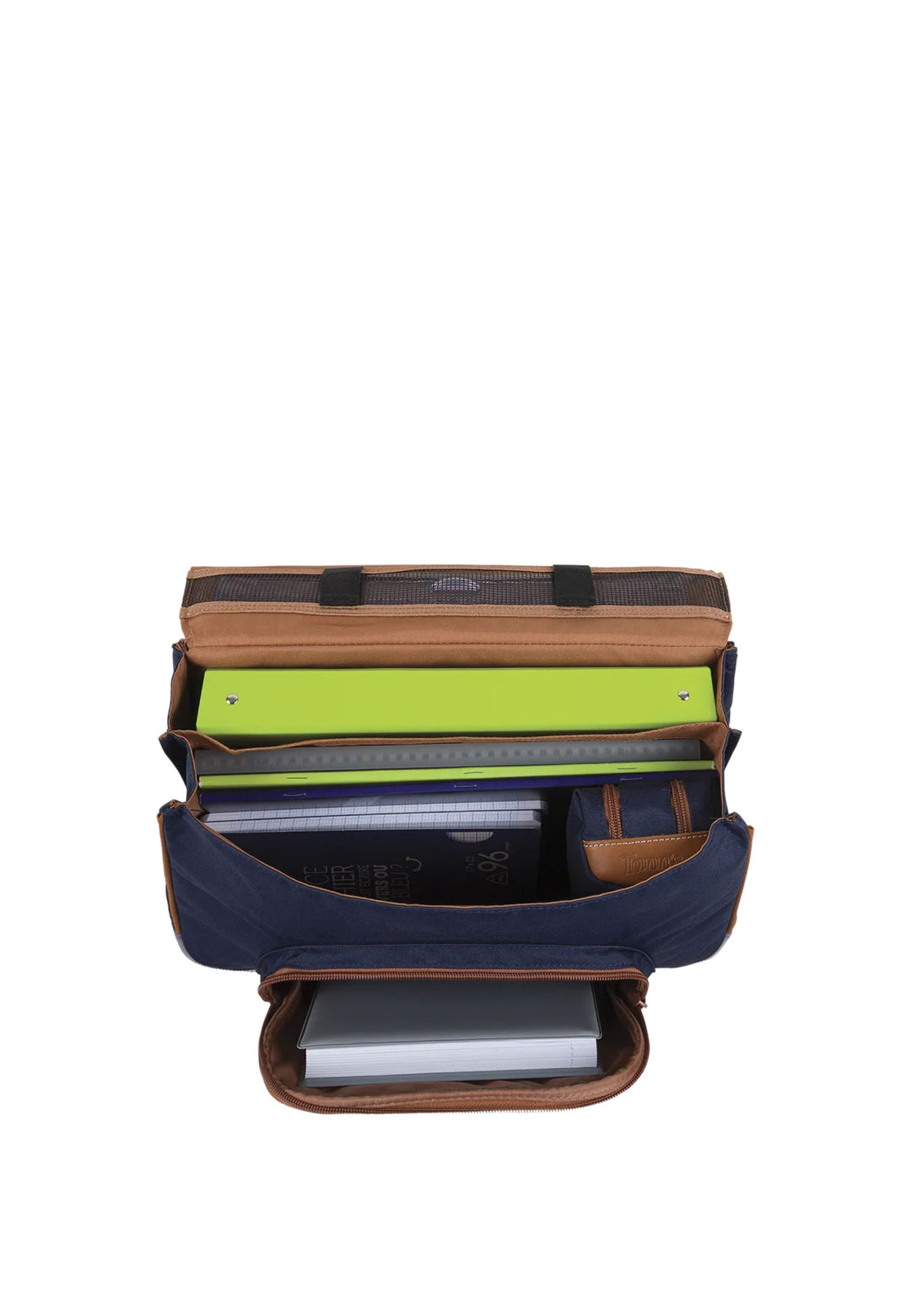 Tann's Cartable 38 cm poche gourde Adam Bleu