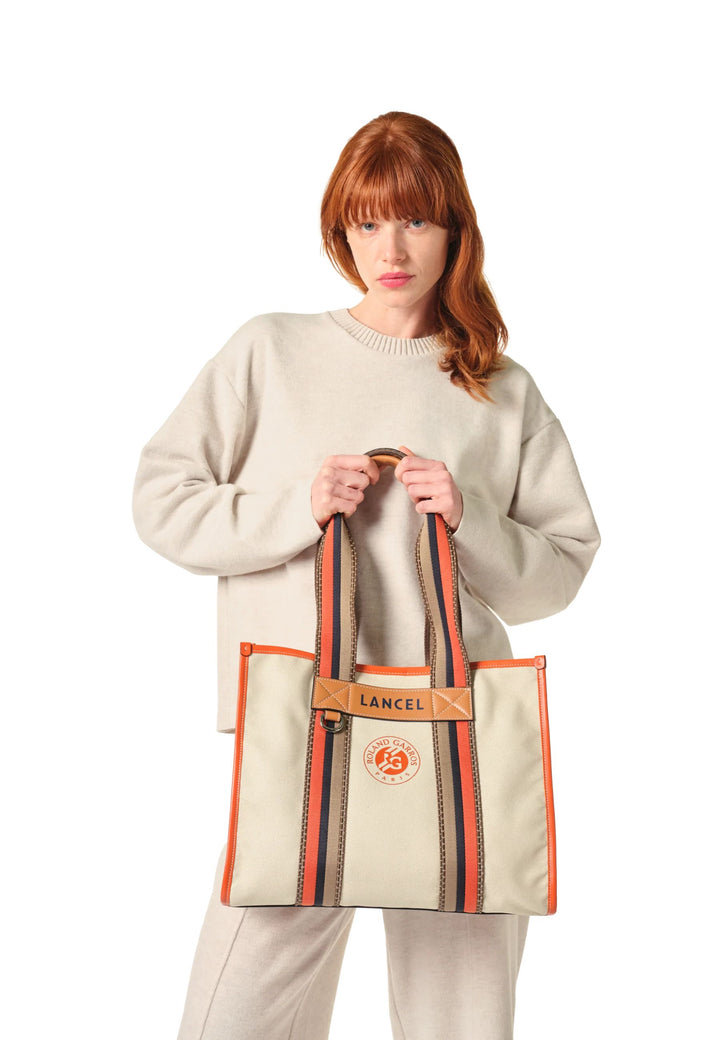 Lancel Mala Shopper / Shopping Roland Garros Nat/Terre Battue Mulher A13959HMTU