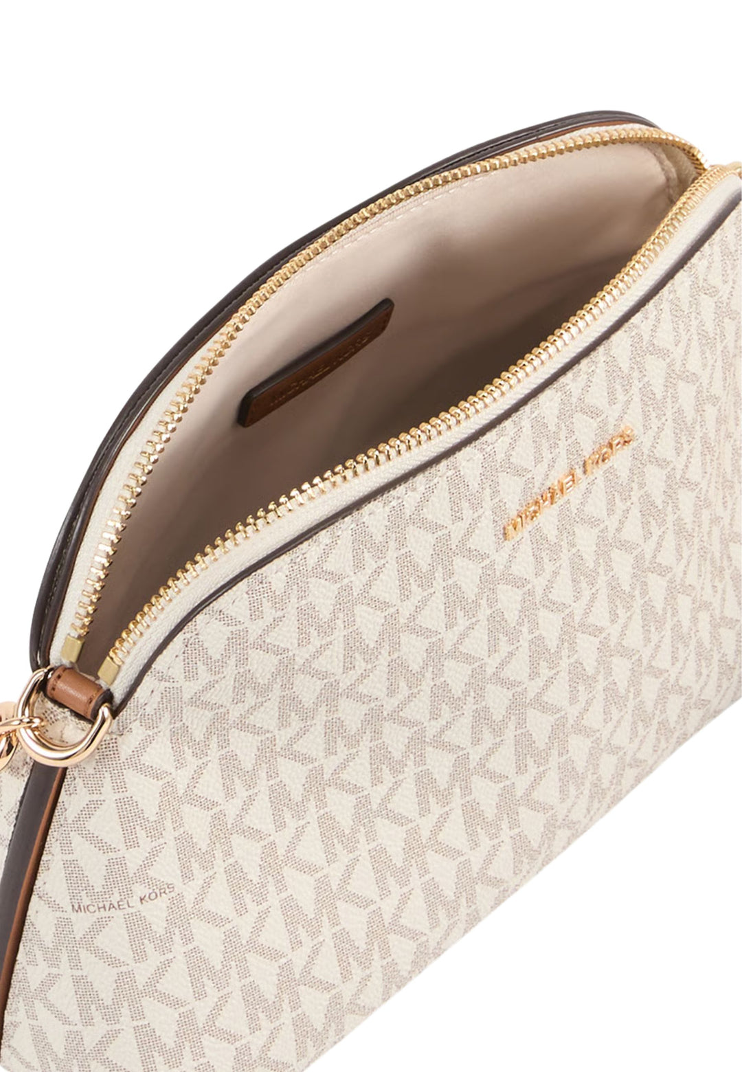 Michael Kors Schëllerbeutel Freddie klengen Dôme Beige