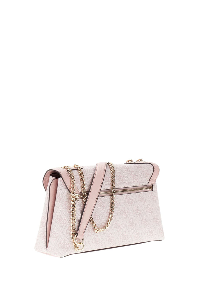 Guess Taška s klopnou Lindsey Orchid Logo