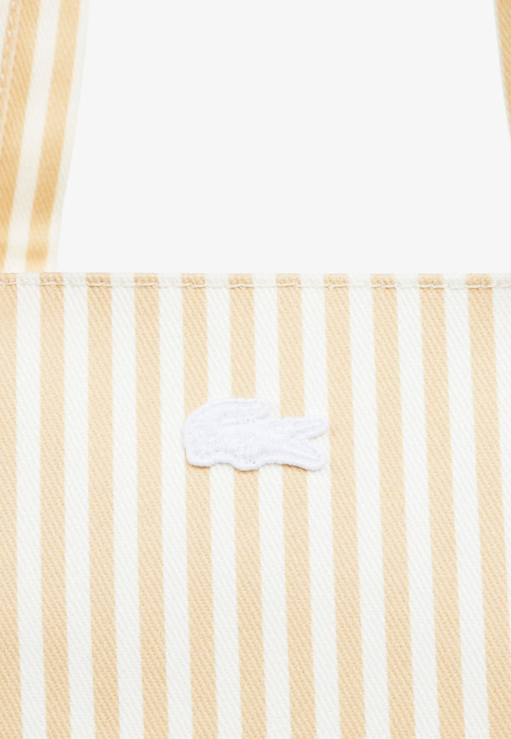 Lacoste Anna XL Tote Bag Natural White
