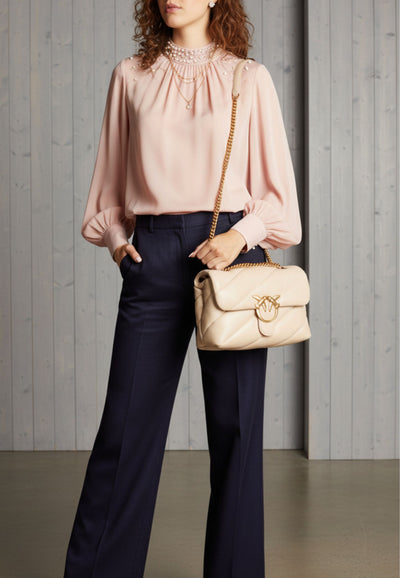 Pinko Sacs à main Love Puff Classic Cl Sheep Nap Beige A0F2C50Q