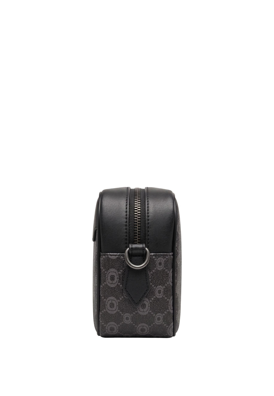 Chabrand mini messenger bag in logo-coated canvas with leather