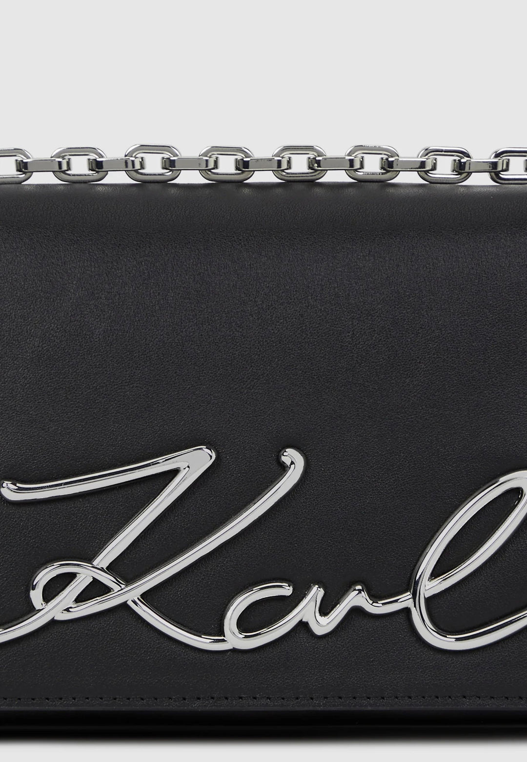 Petit sac bandoulière Karl Lagerfeld B1W30046 K/Signature Noir/Nickel