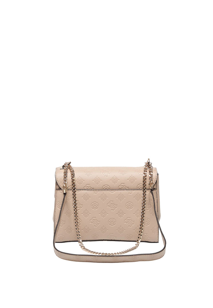 Guess Kabelka cez rameno Zarela Luxury Satche Simply Taupe Logo PD966521