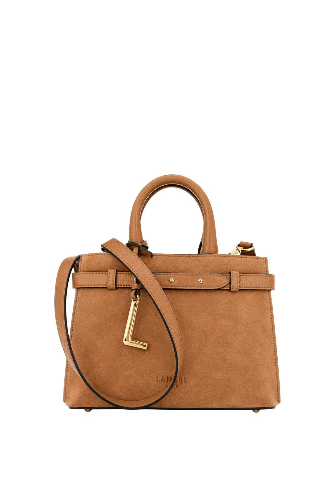 Lancel Faubourg Bolso Carryall Cuero Camel