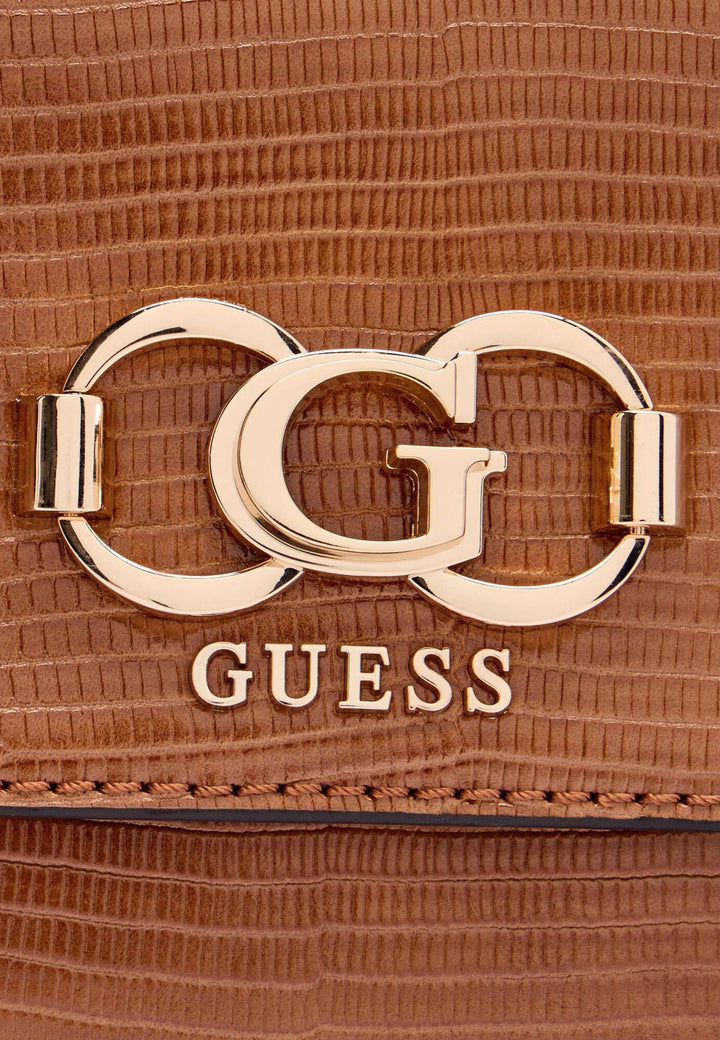 Guess Umhängentasch Anadela 3 Comp Satch Cognac KG962420