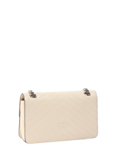 Pinko Taske Rabat Love One Light Mini Vitello Hvid A2JCZ14E