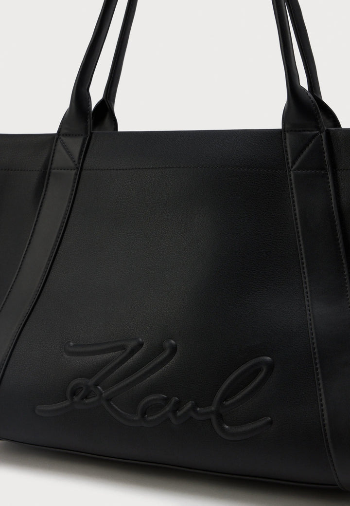 Tas Cabas K/VILLE Karl Lagerfeld B1W30066 Zwart Nikkel
