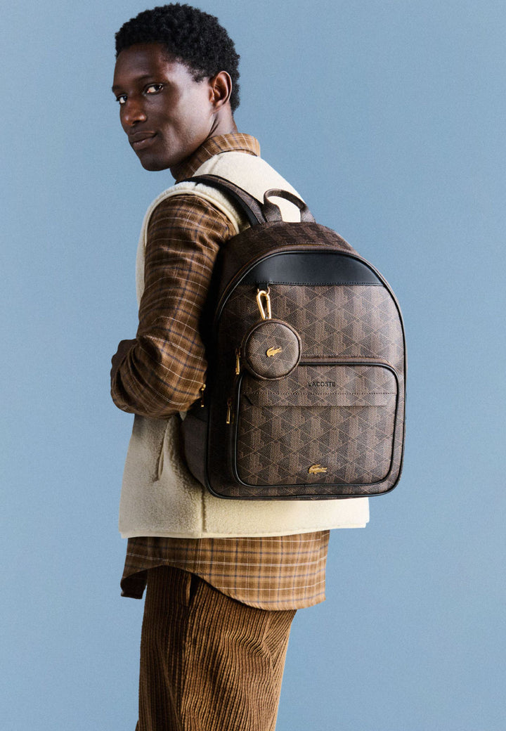 Lacoste The Blend -monogrammireppu, musta shiitake