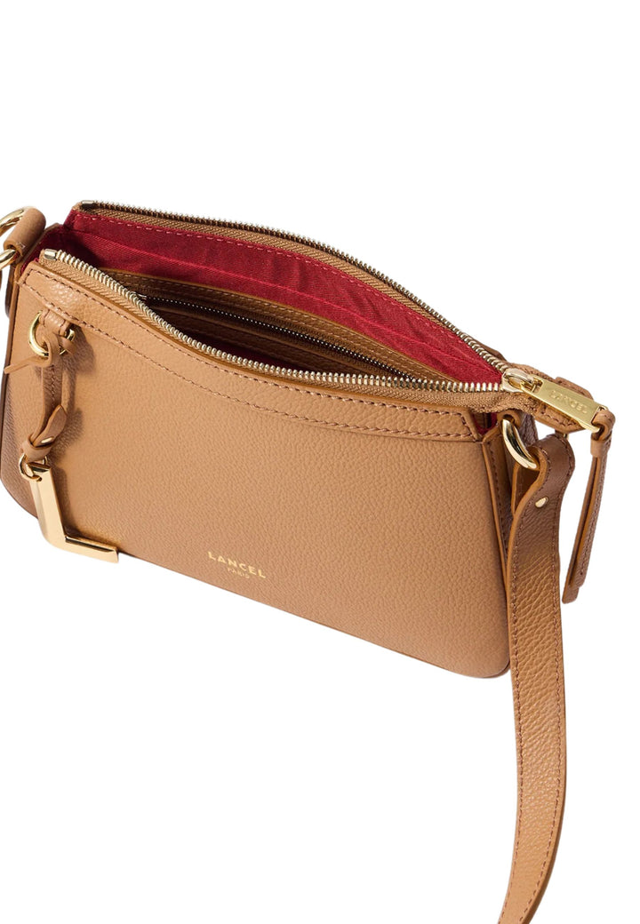 Lancel Faubourg Mini taška přes rameno Zipový Velbloudí