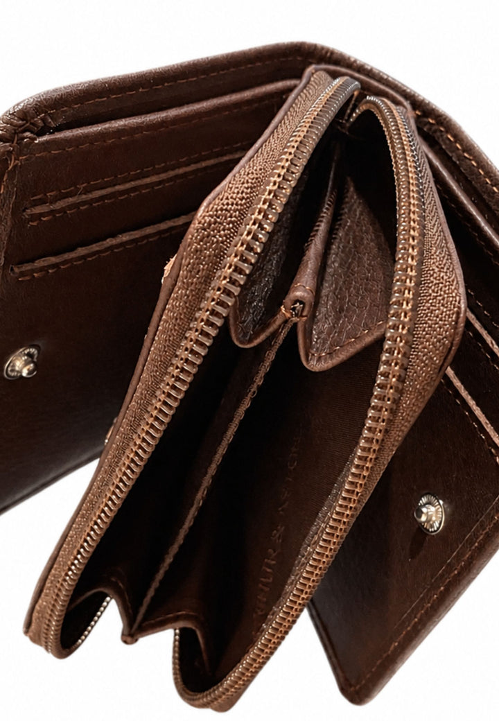 Arthur & Aston Porte Cartes Mixte, Homme, Femme Chataigne