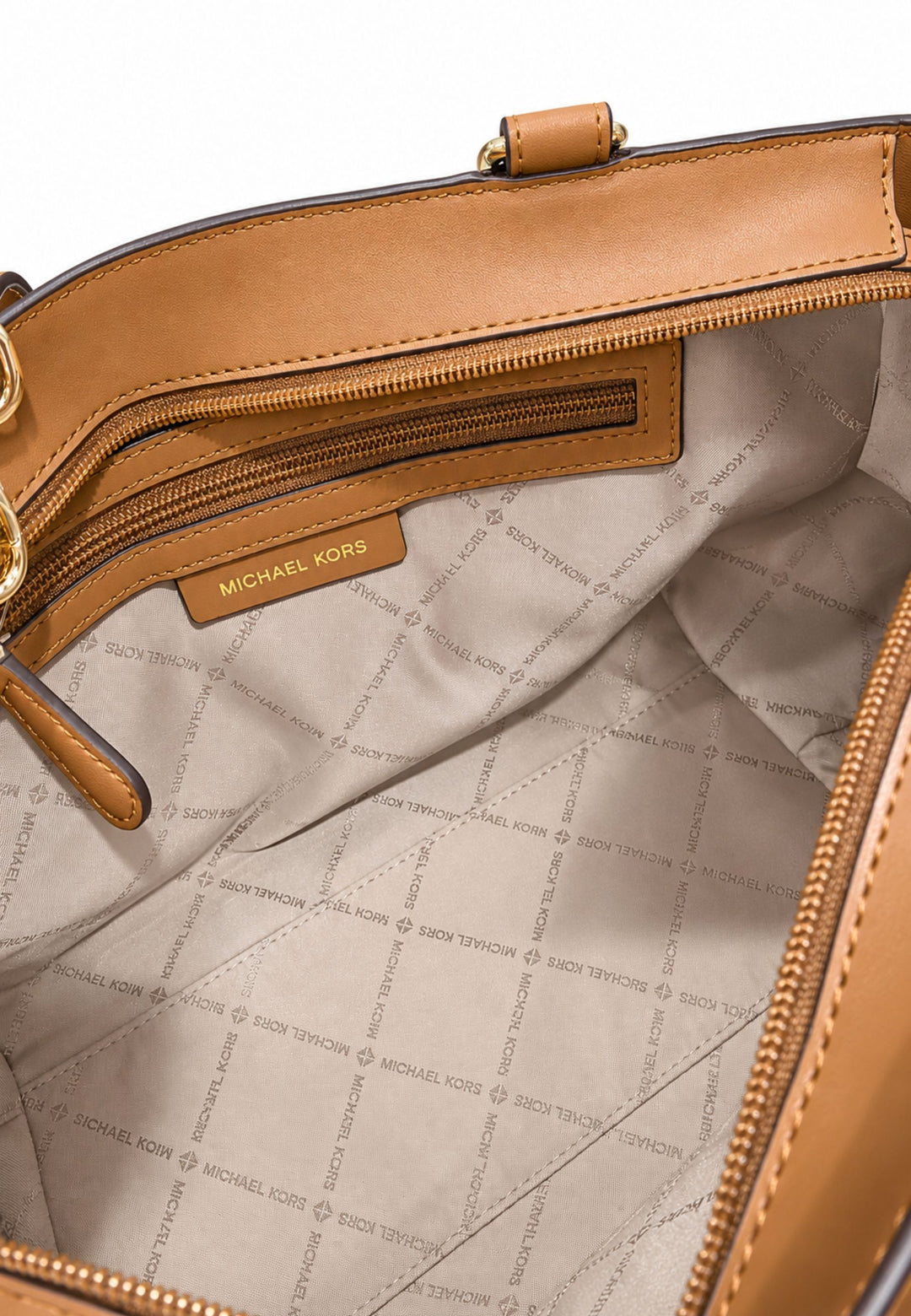 Michael Kors Nabela maža ruda rankinė su užtrauktuku