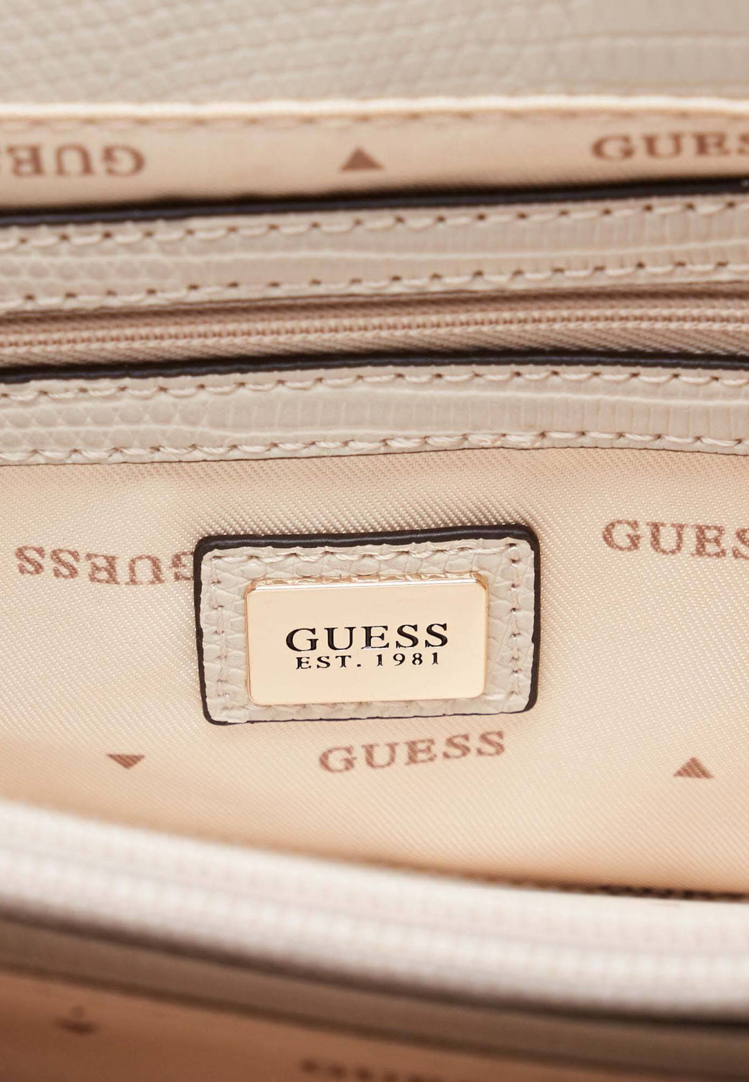 Guess Umhängentasch Anadela 3 Comp Satch Taupe KG962420