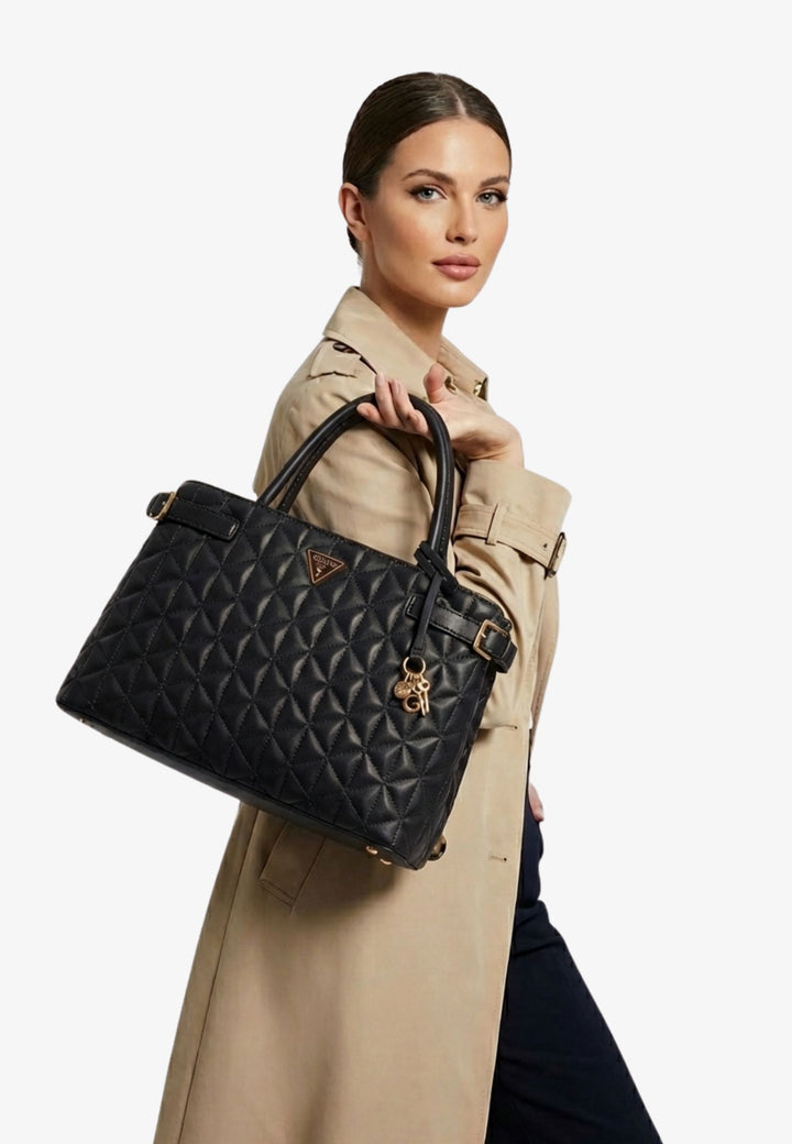 Guess Malas de mão Atabey Hobo Black QG988306