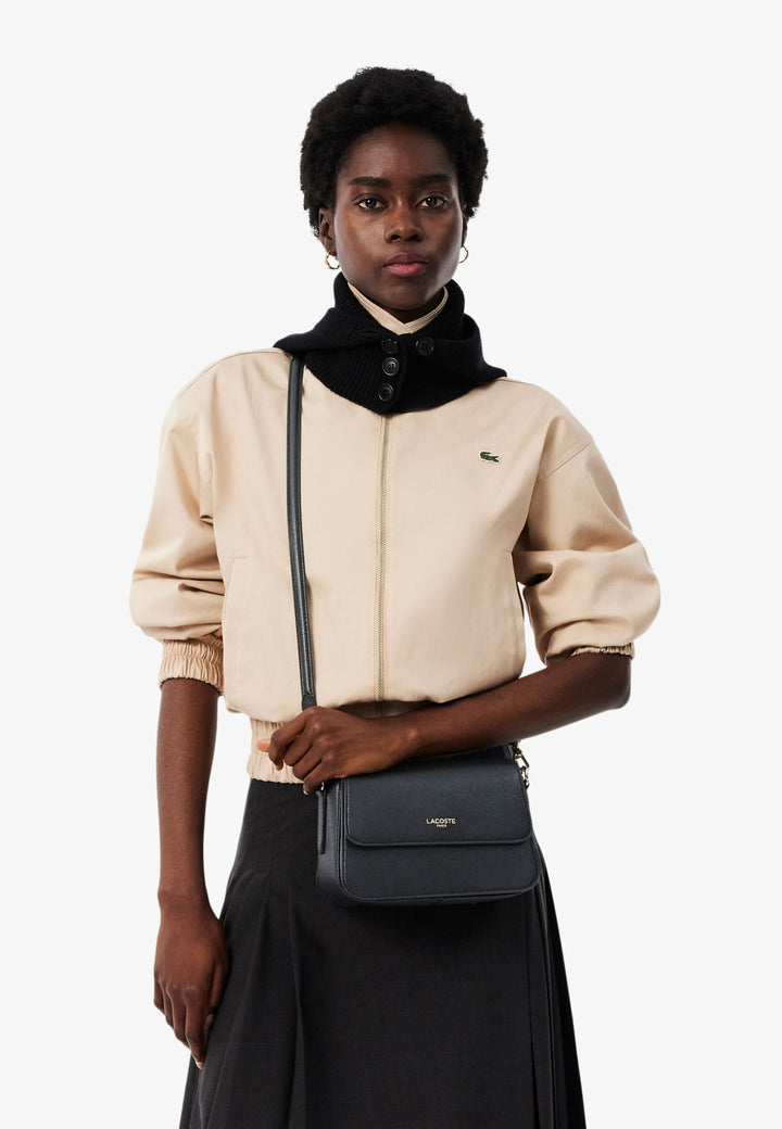Lacoste Sac à bandoulière Champs-Élysées Cuir Noir