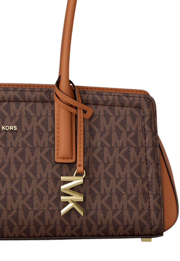 Michael Kors Sac bandoulière Laila Signature Small East West  Marron