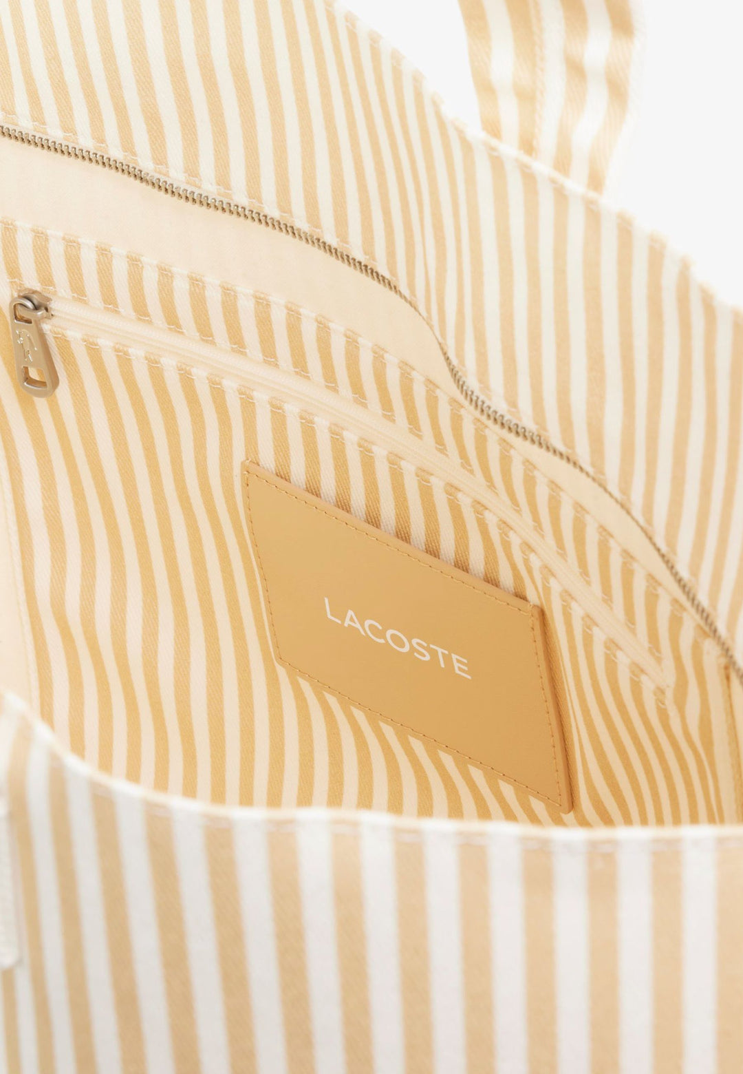 Lacoste Anna XL Tote Bag Natural White