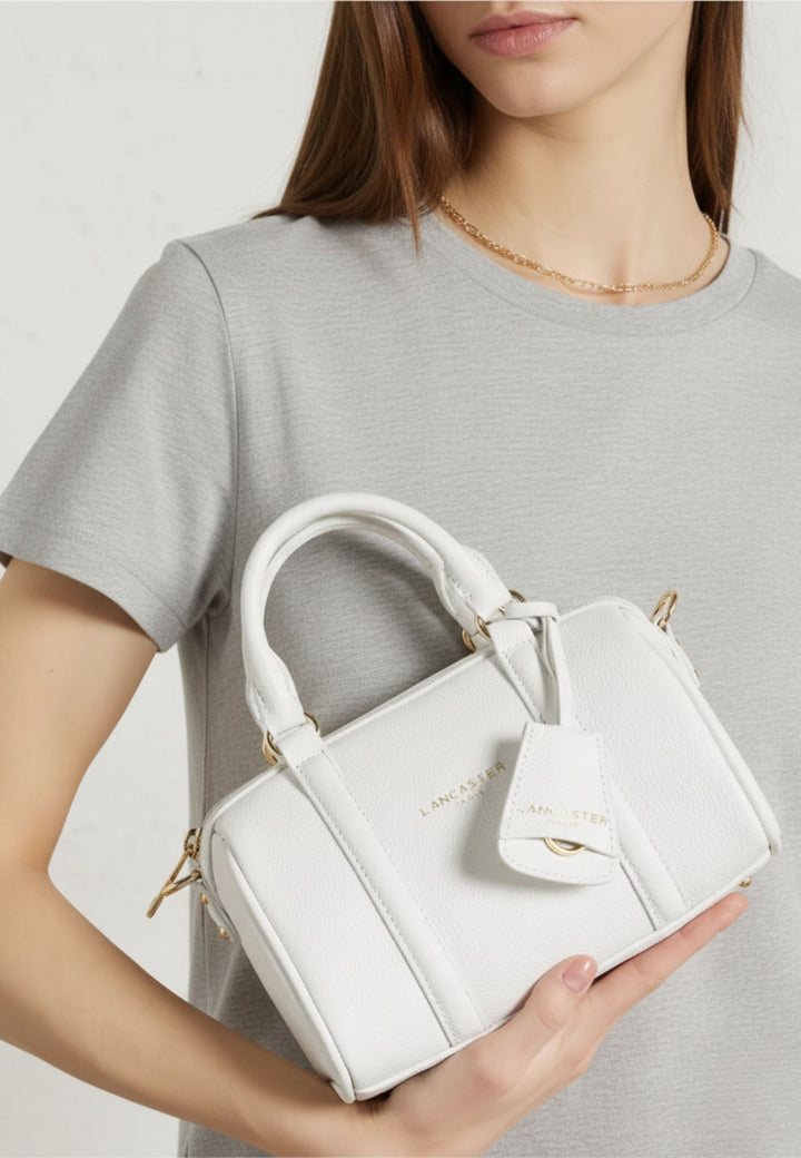 Lancaster Sac polochon Zippé S Milano Ana 547-101 Blanc