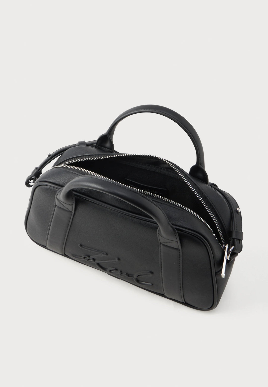 Bolso Bowling K/VILLE Karl Lagerfeld B1W30068 Negro/Níquel