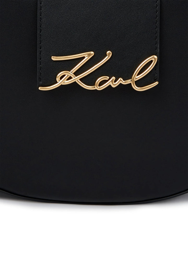 K/Signature B1 Moon BagW30059 Karl Lagerfeld Black/Gold