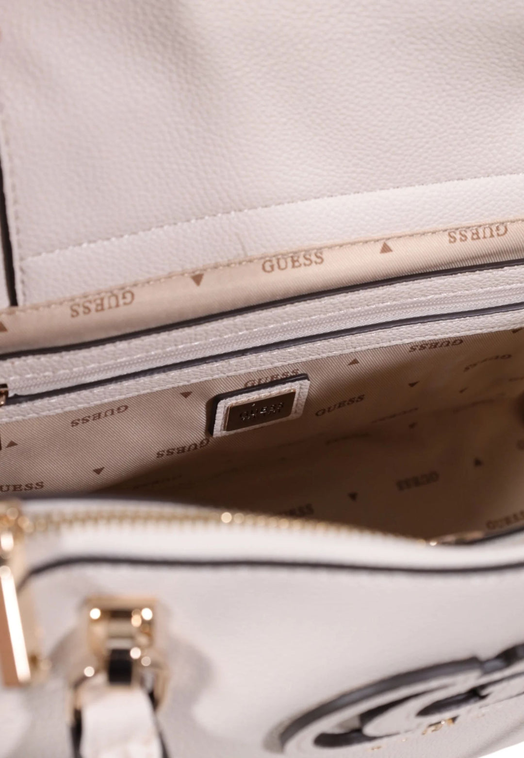 Guess Sacs à main Silvye Bucket Off White