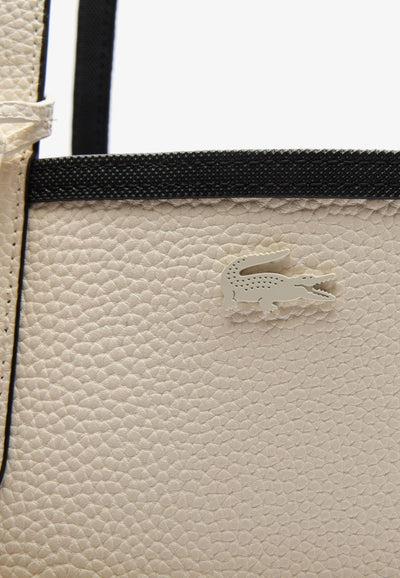 Sac Cabas Anna Lacoste NF2142AA Noir Farine