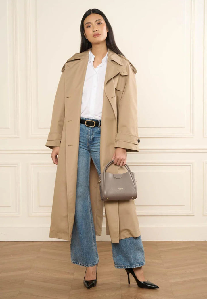 Lancaster Sac à main Aimantée S Ida Double 470-83 Galet - In - Or