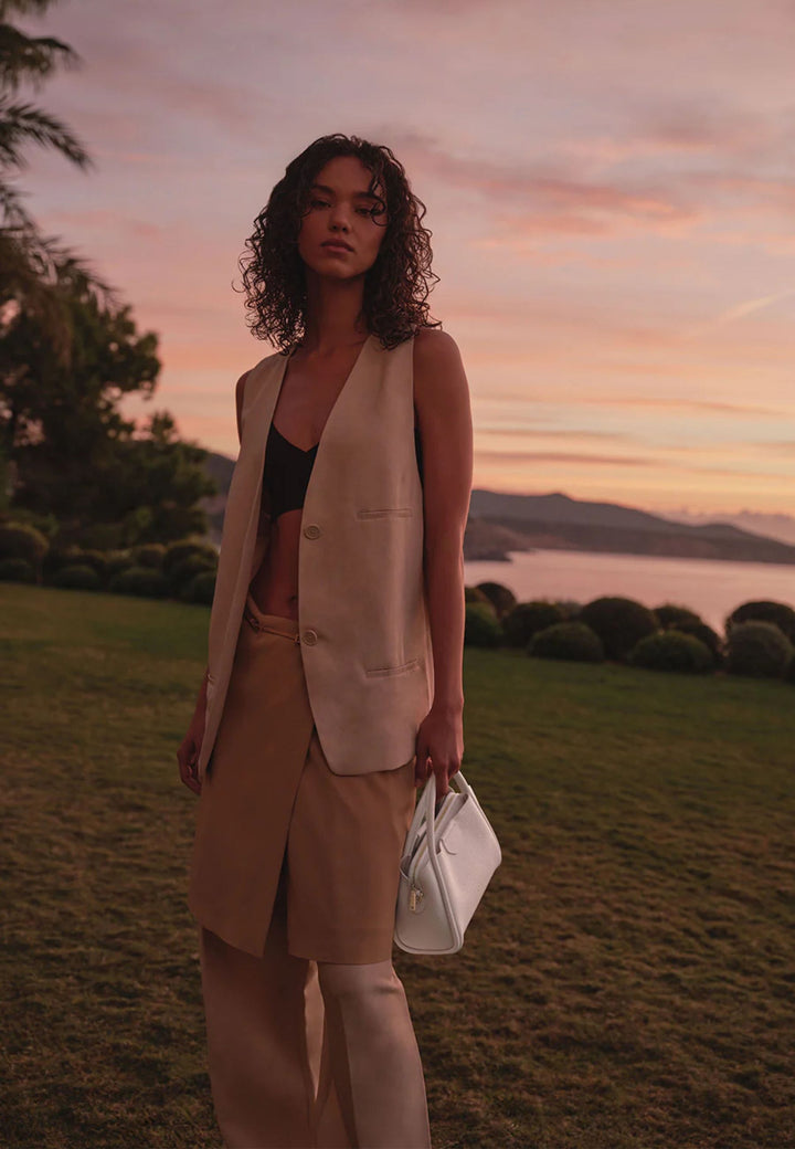 Lancaster Sac à main Aimantée S Ida Double 470-83 Ecru - In - Beige