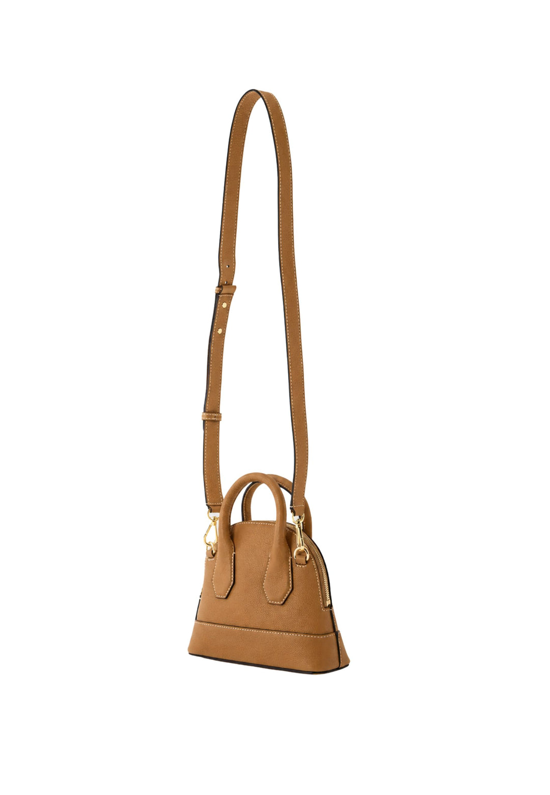 Lancel Belleville Mini torebka Bugatti Skóra Camel