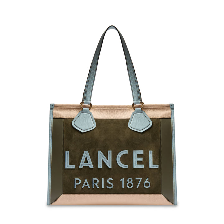 Lancel Cabas / Iepirkšanās Lancel Tote Anim Color Block Mco Kaki Fonce Sievietei A13369AHTU