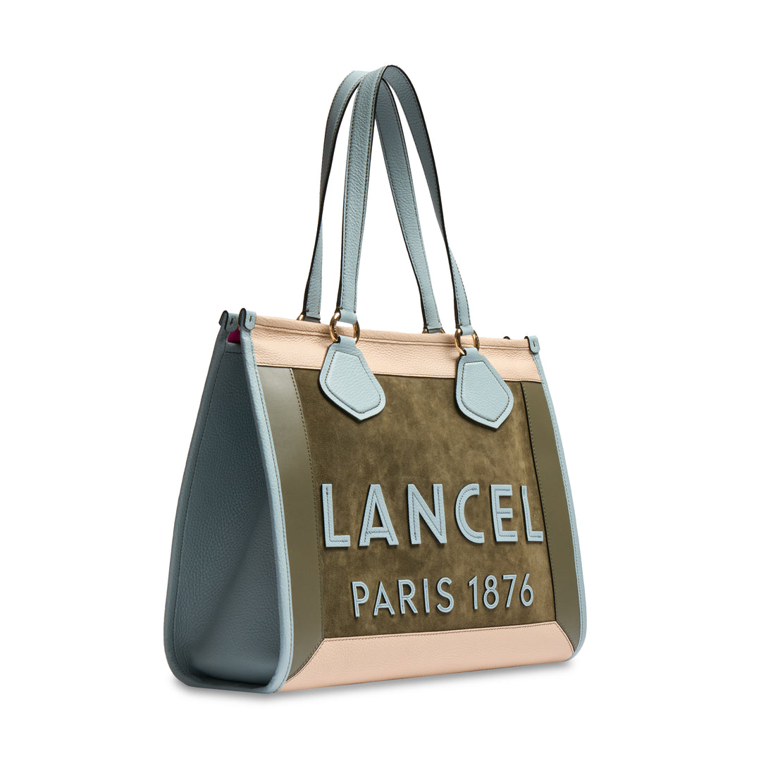 Lancel Cabas / Iepirkšanās Lancel Tote Anim Color Block Mco Kaki Fonce Sievietei A13369AHTU