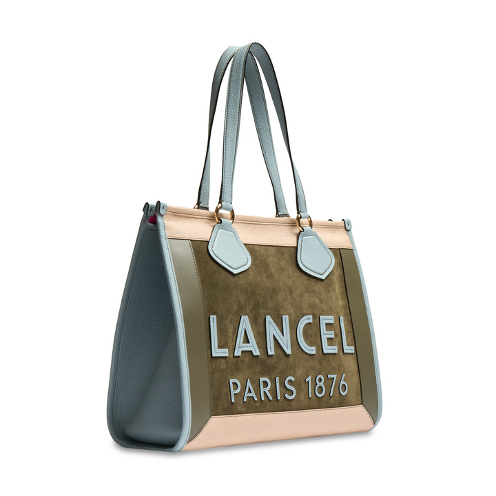 Lancel Cabas / Iepirkšanās Lancel Tote Anim Color Block Mco Kaki Fonce Sievietei A13369AHTU