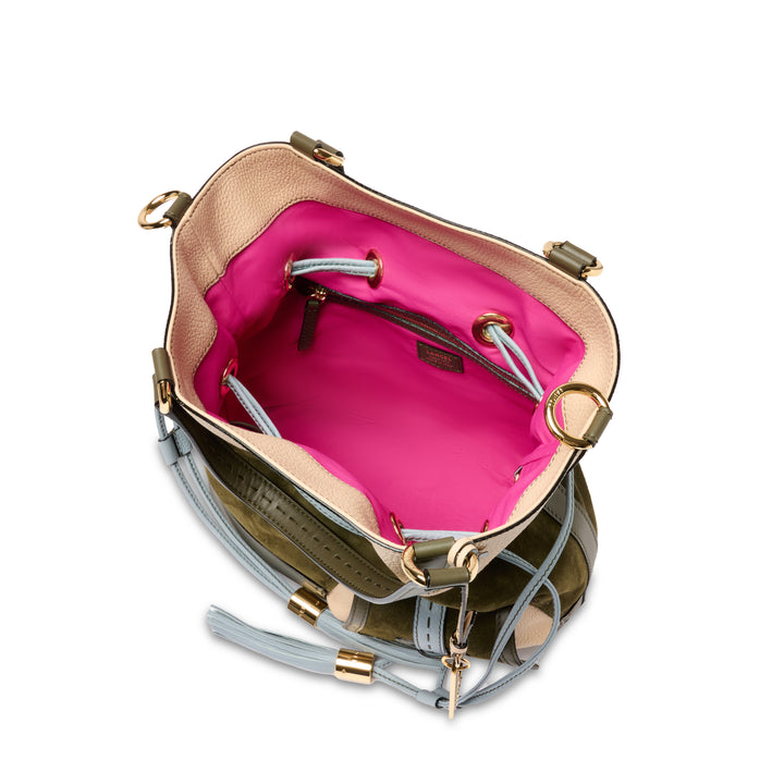 Lancel Sacs à main M Pf Animation Colorblock Mco Kaki Fonce Femme A13372AHTU